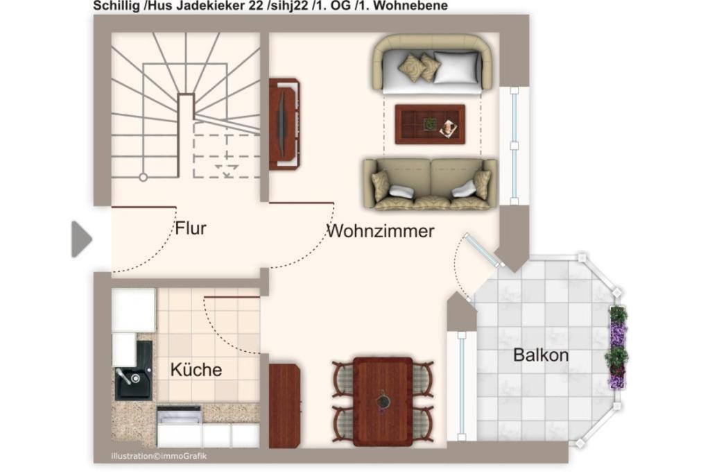 Apartamento Hus Jadekieker Hus Jadekieker 22 Schillig Exterior foto